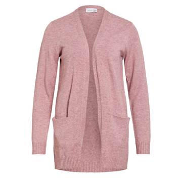 VILA RIL NOSTALIGIA ROSE/ LIGHT MELAN OPEN STRIK CARDIGAN - 14044041